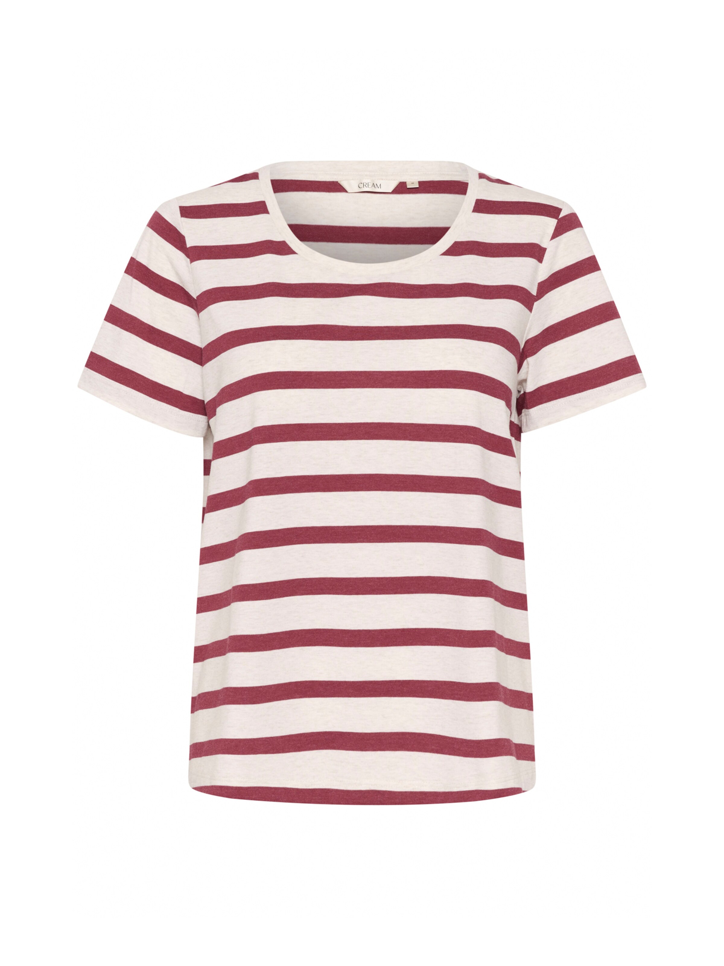 Cream T-Shirt 'Larsa' in Rot: Vorderseite