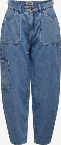 ONLY Loose fit Cargo Jeans 'Milani' in Blue: front
