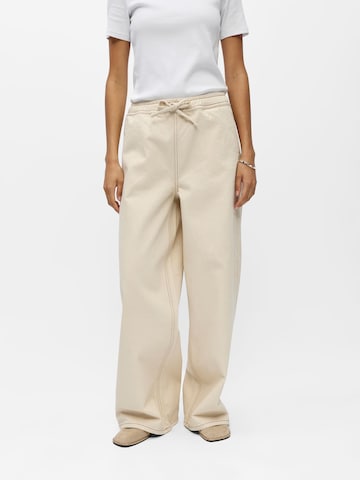 Wide Leg Pantalon OBJECT en beige : devant