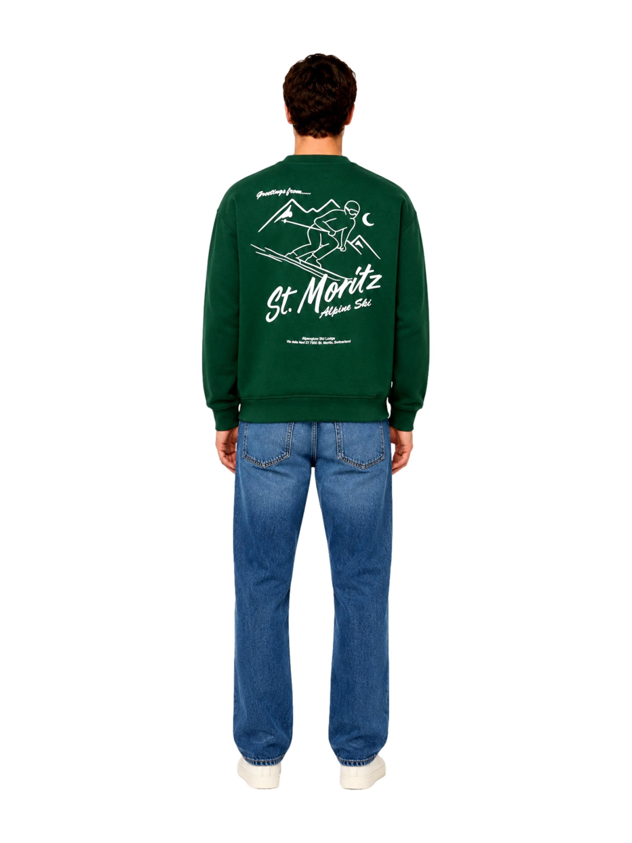 Only & Sons Sweatshirt 'ONSBejmo Morits' in Groen
