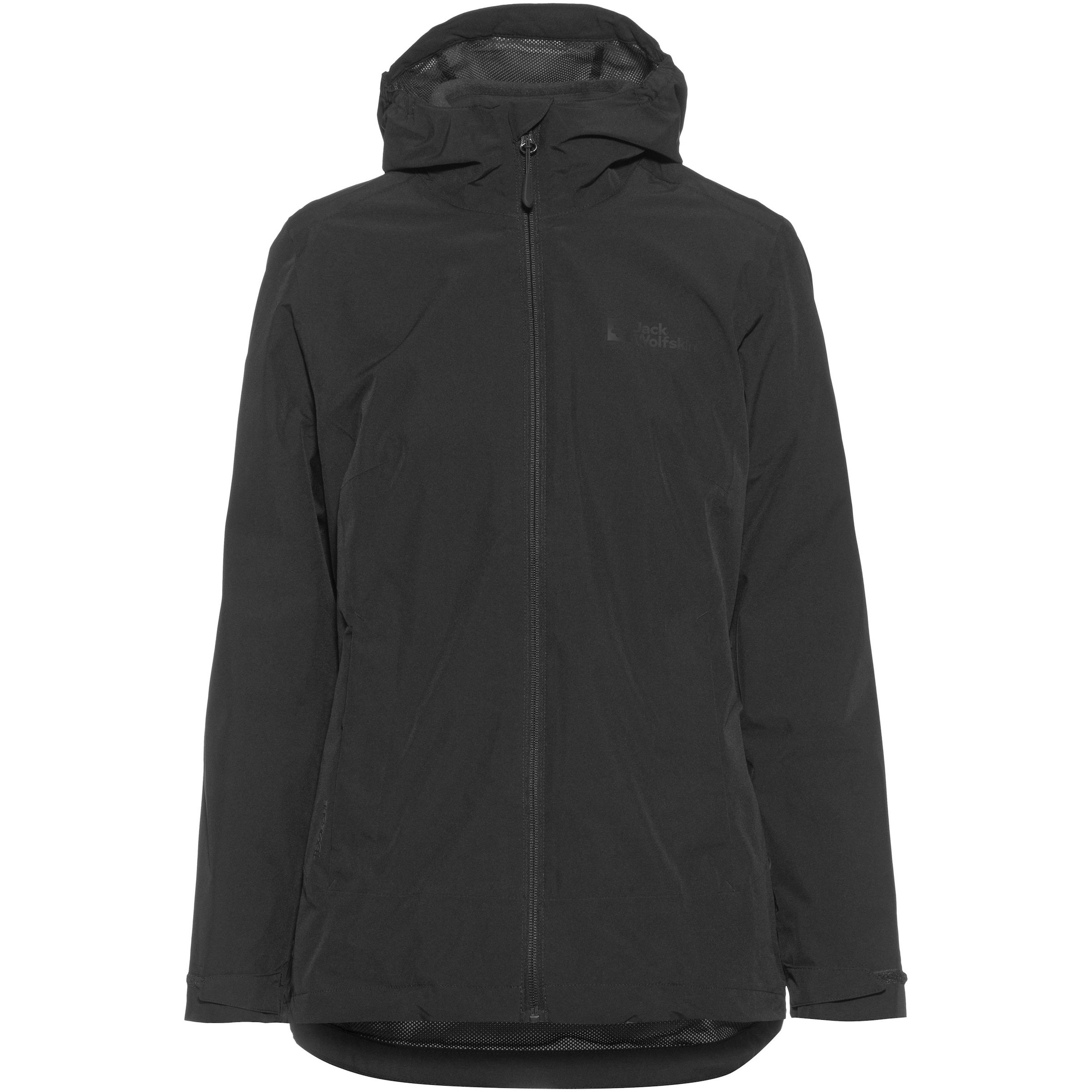 JACK WOLFSKIN Outdoor jacket 'MOONRISE' in Black: front