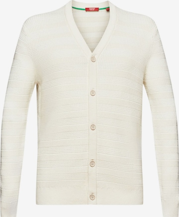 ESPRIT Knit Cardigan in Beige: front