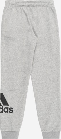 ADIDAS SPORTSWEAR Tapered Workout Pants 'Essentials French Terry' in Grey