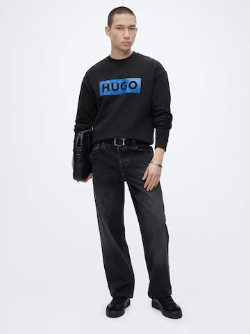 HUGO Tréning póló 'Nixalien' - fekete