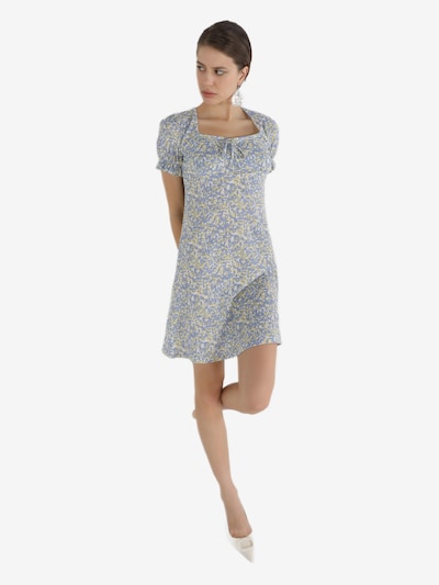 Colin's Kleid in hellblau / gelb / weiß, Produktansicht