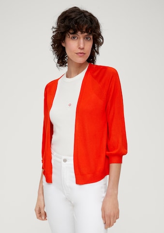 s.Oliver Knit Cardigan in Orange: front