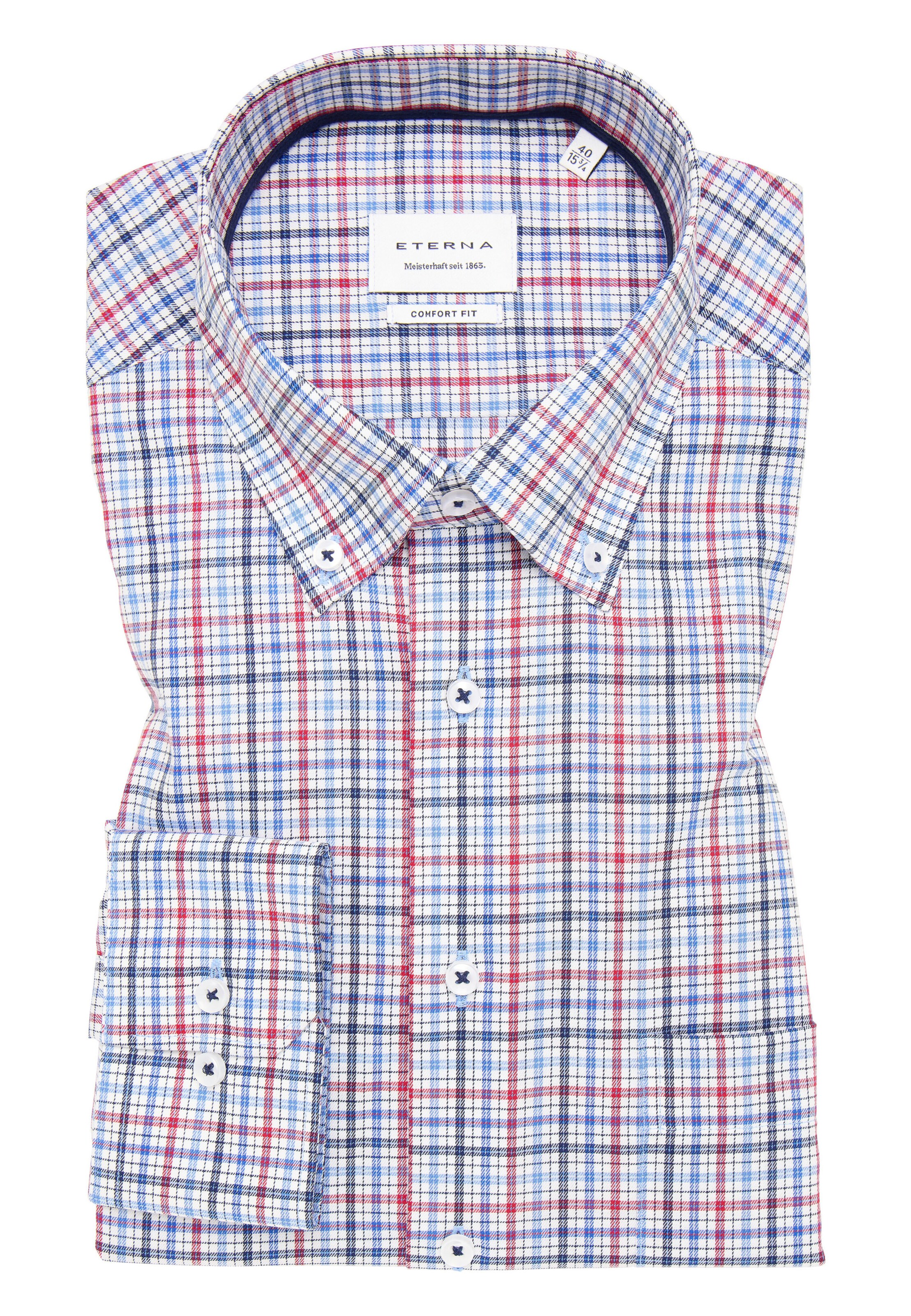 ETERNA Comfort Fit Hemd in Mischfarben