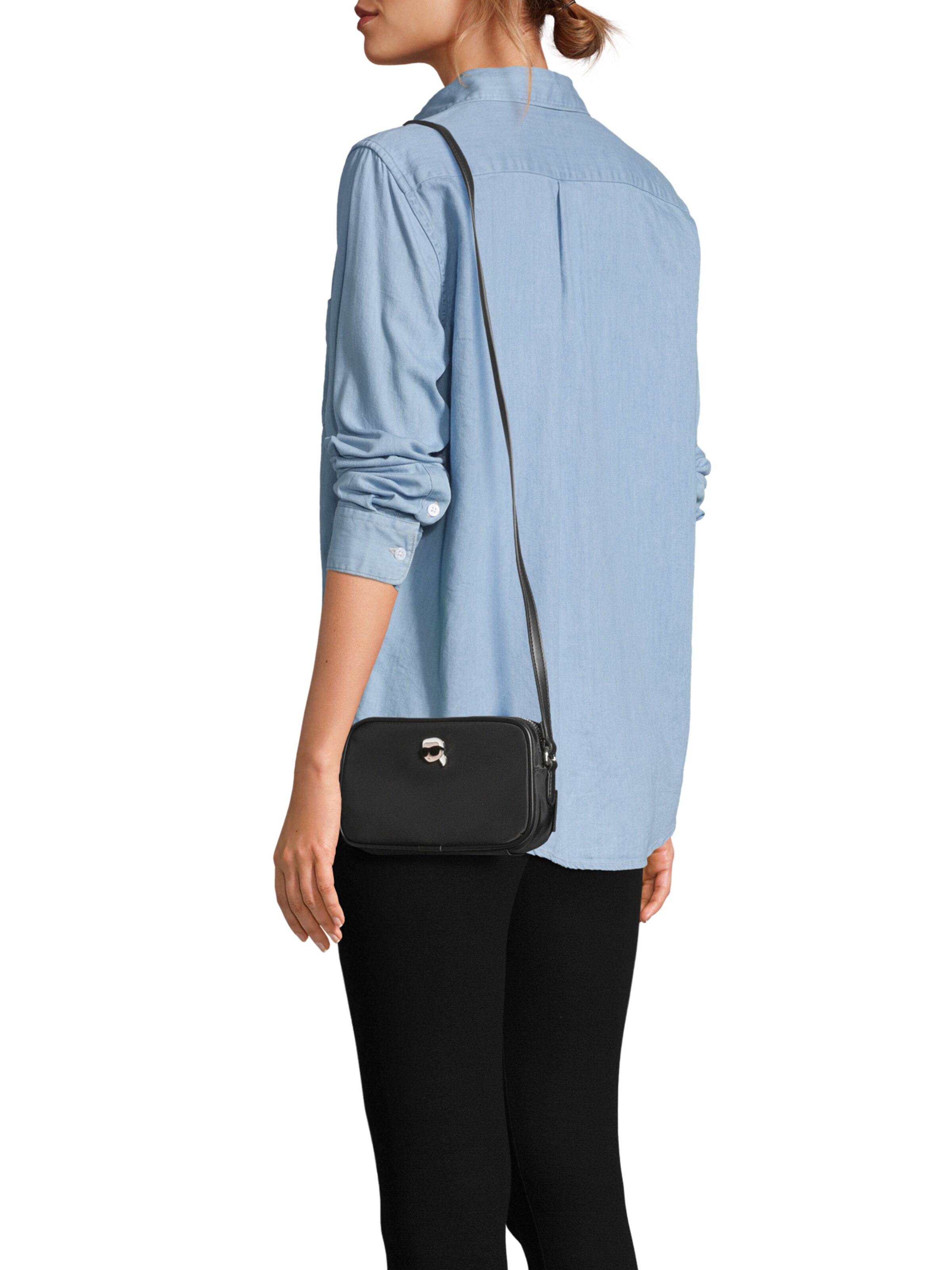 Karl Lagerfeld Taška cez rameno 'IKON' - Čierna