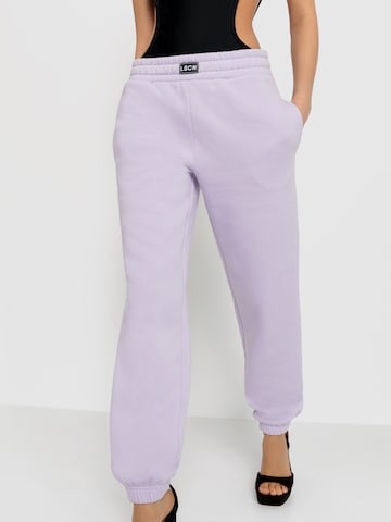 regular Pantaloni di LSCN by LASCANA in lilla: frontale