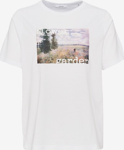 OPUS T-Shirt 'Sadena' in mischfarben / weiß, Produktansicht