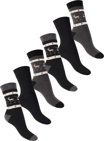 footstar Athletic Socks 'Winter Comfort' in Grey: front