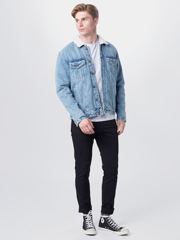 Coupe slim Jean 'JJIGLENN JJICON' JACK & JONES en noir