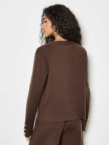 Cardigan Apricot en marron