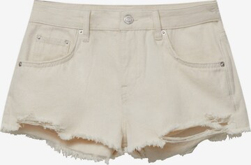 Pull&Bear Regular Jeans i beige: framsida