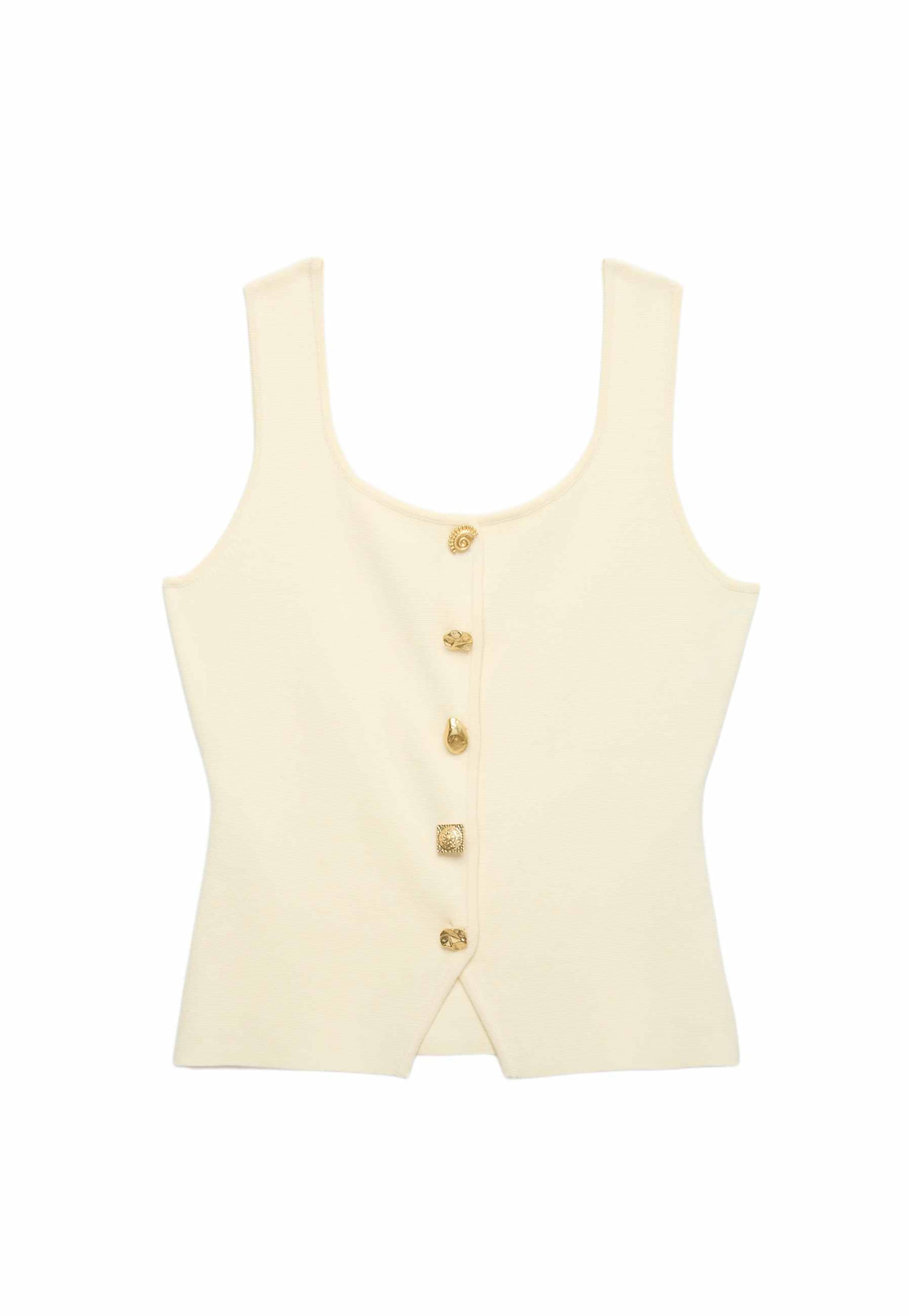 Gilet Marks & Spencer en jaune : devant