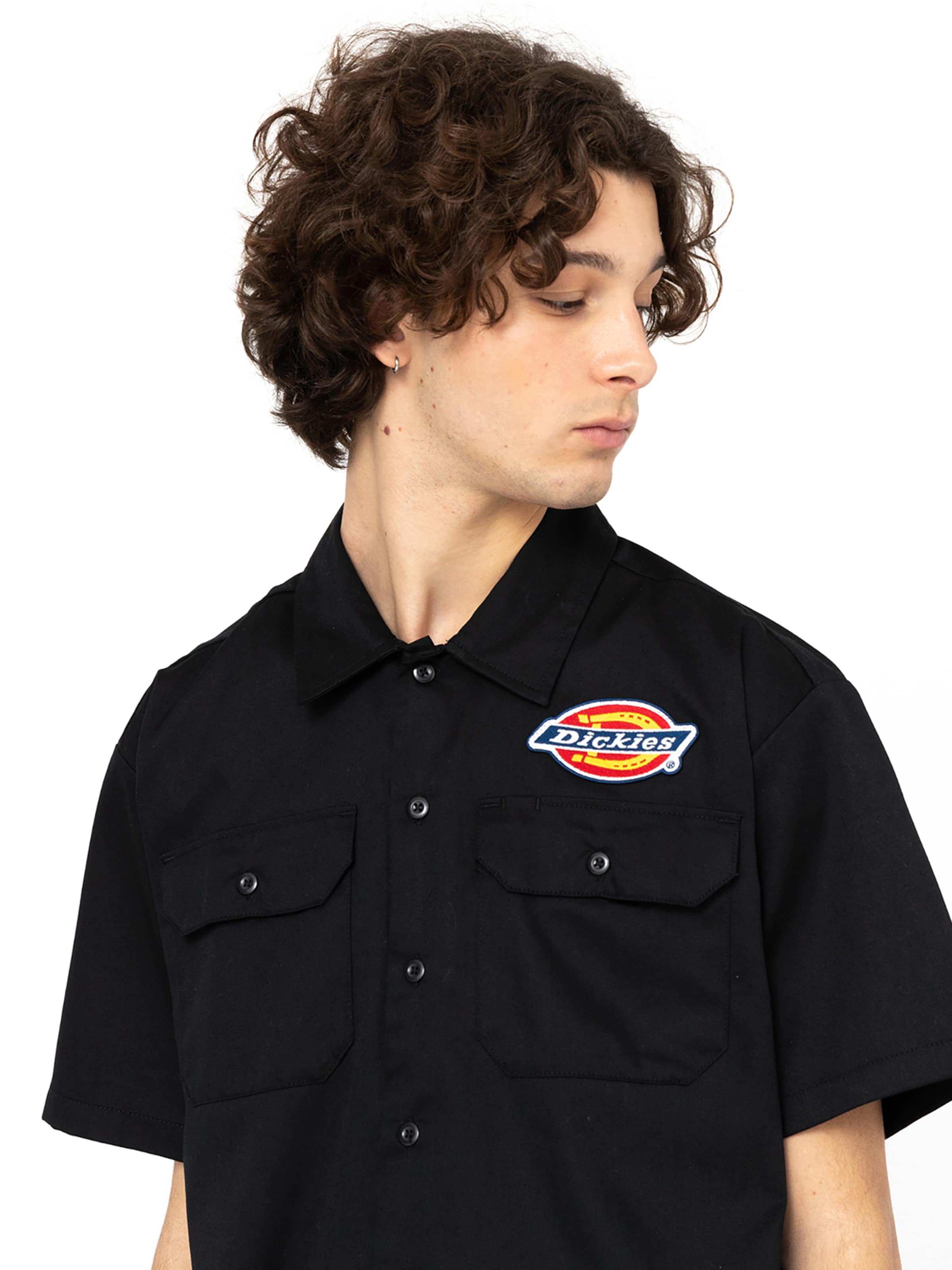 DICKIES Klasický střih Košile 'Clintondale' – černá