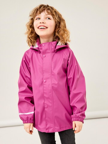 NAME IT - Chaqueta funcional en rosa: frente