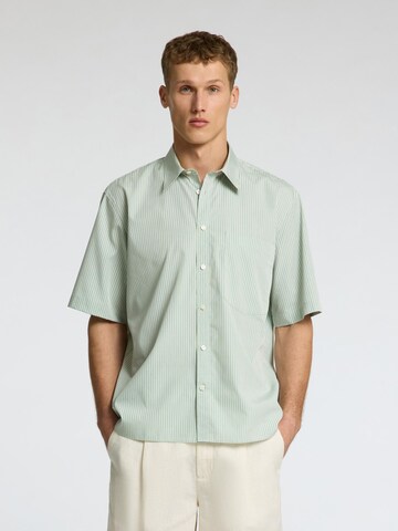 SELECTED - Ajuste confortable Camisa en verde: frente