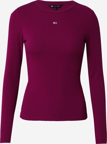 Tommy Jeans - Camiseta 'ESSENTIAL' en lila: frente