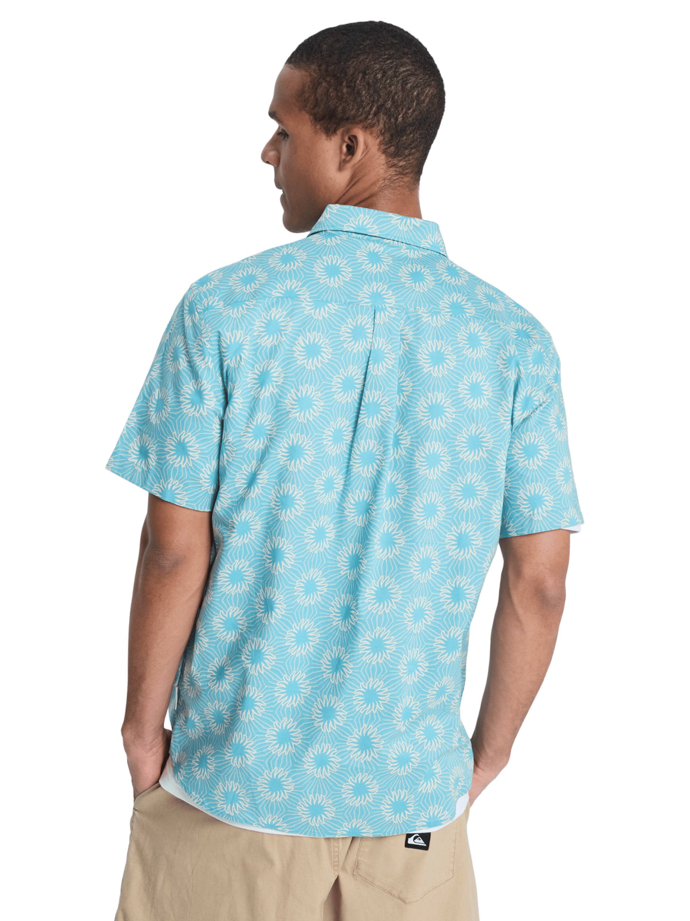 mėlyna QUIKSILVER Standartinis modelis Funkciniai marškiniai 'Apero Classic'