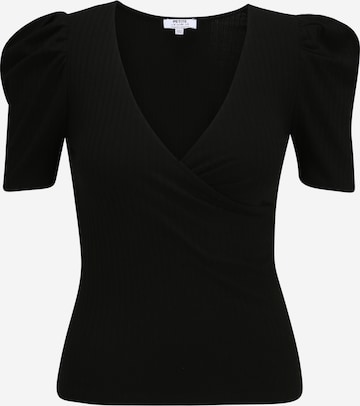 Tricou de la Dorothy Perkins Petite pe negru: față