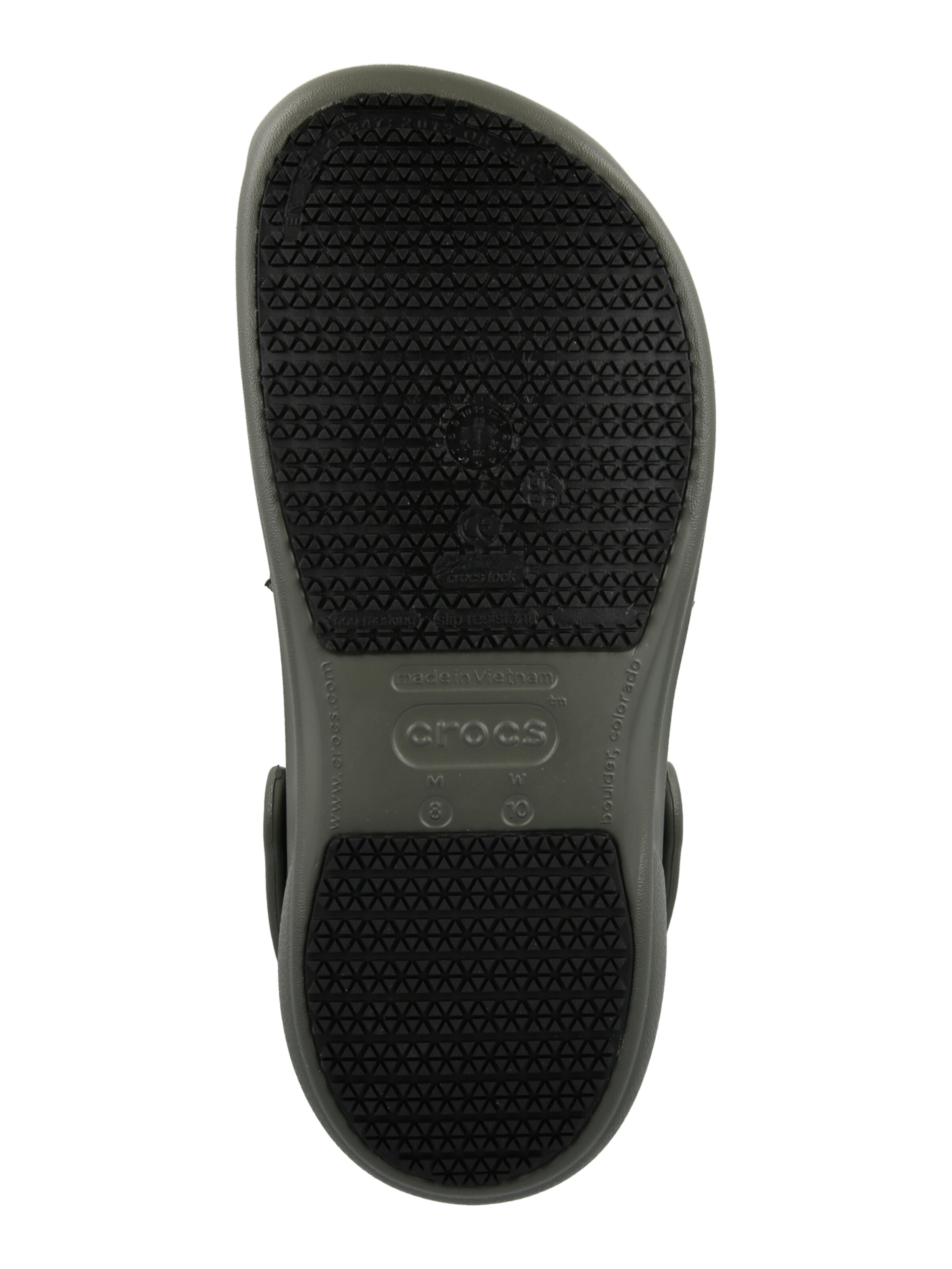 zaļš Crocs Gumijas čības 'Bistro'