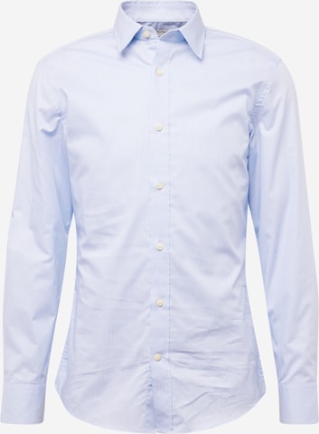 Coupe regular Chemise 'ADLEY' Tiger of Sweden en bleu : devant