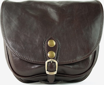 lePelou - Bolso de mano 'LEANDRA' en marrón: frente