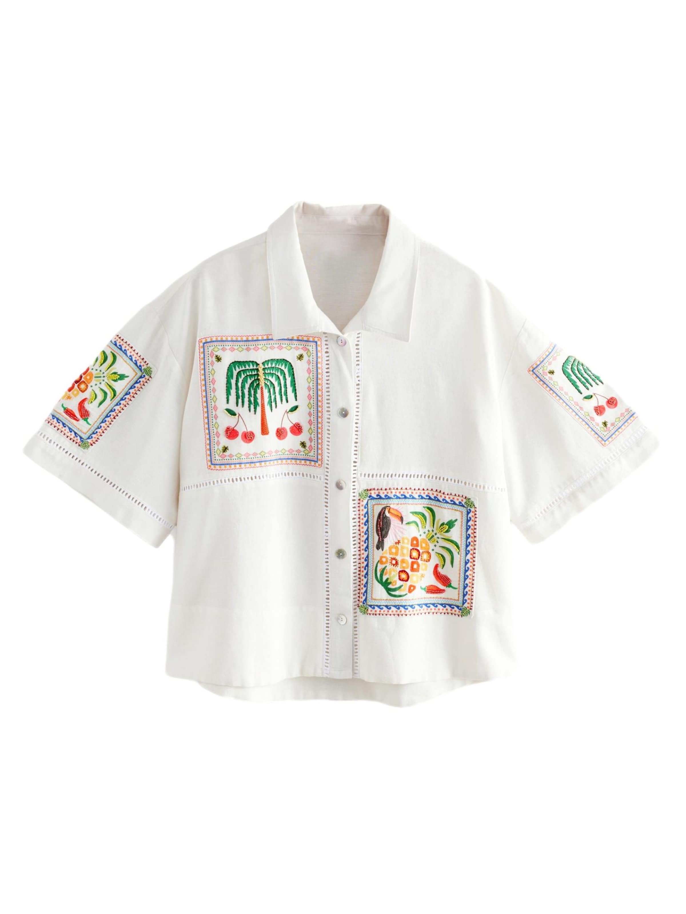 Next Blúz - fehér: elől