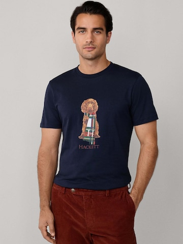 Maglietta 'Heritage Happy' di Hackett London in blu: frontale