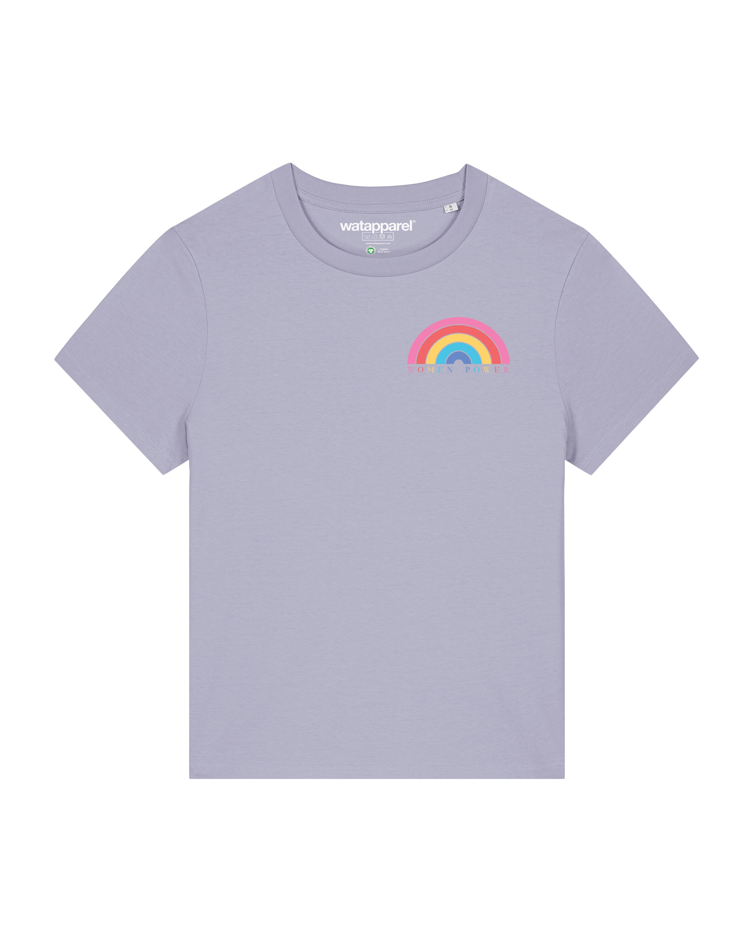 Watapparel Shirt 'Women Power' in Lila: voorkant