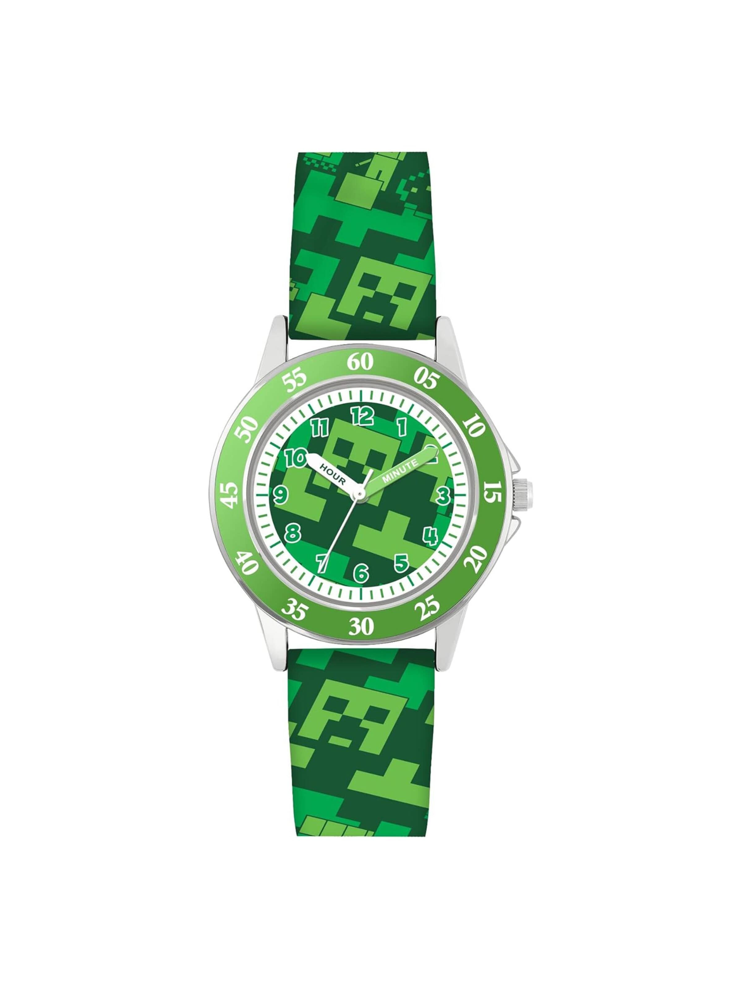 Montre 'Disney Minecraft Zeitlehrer' DISNEY en vert : devant
