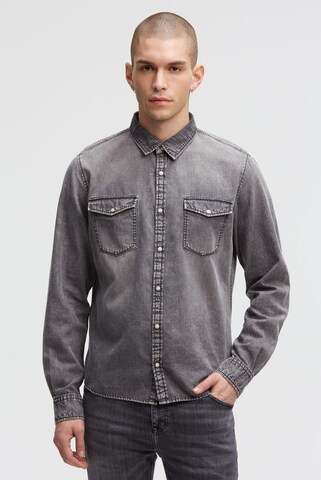 CAMP DAVID Regular fit Button Up Shirt in Grey: front