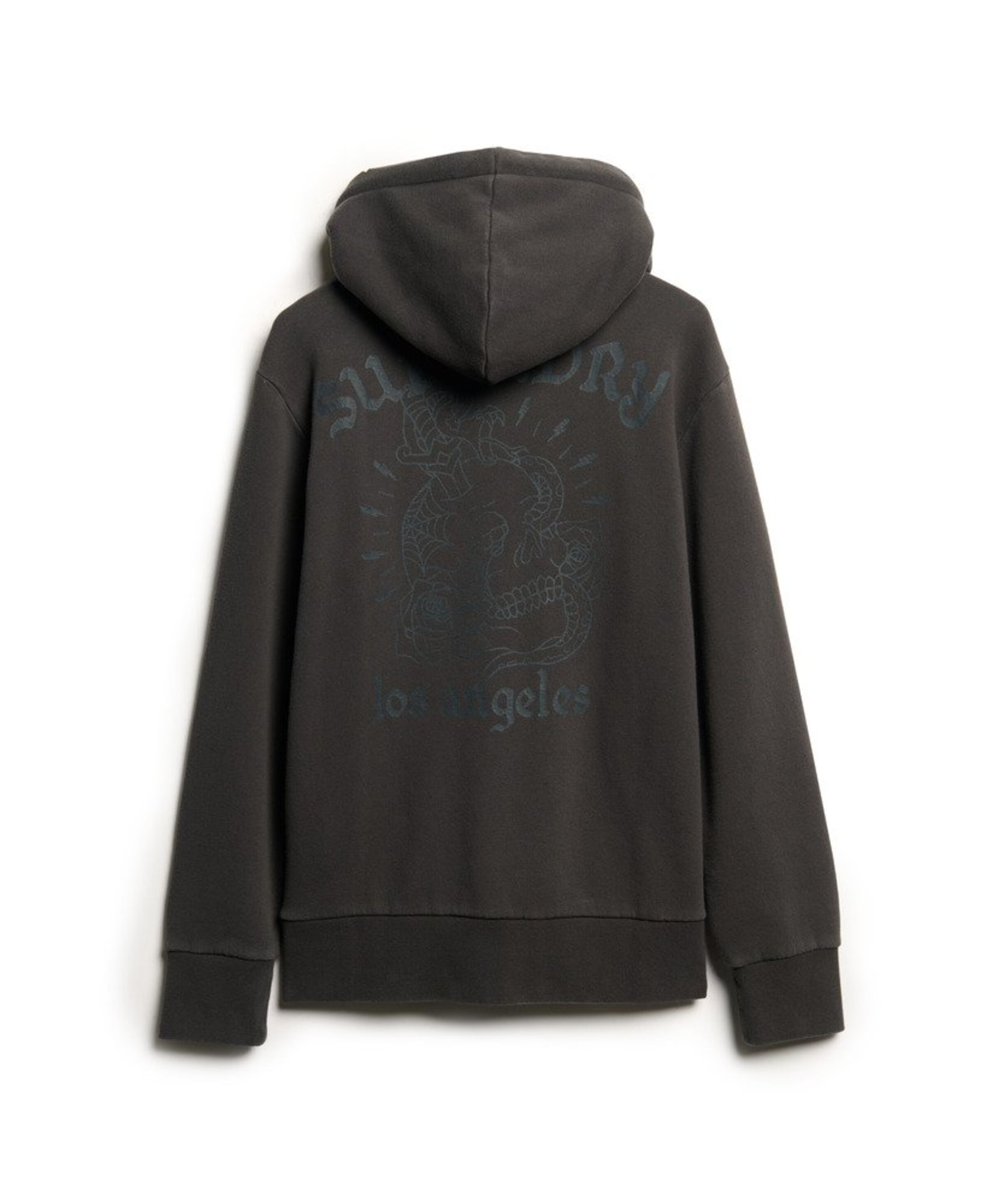 Superdry & Co Zip-Up Hoodie in Black