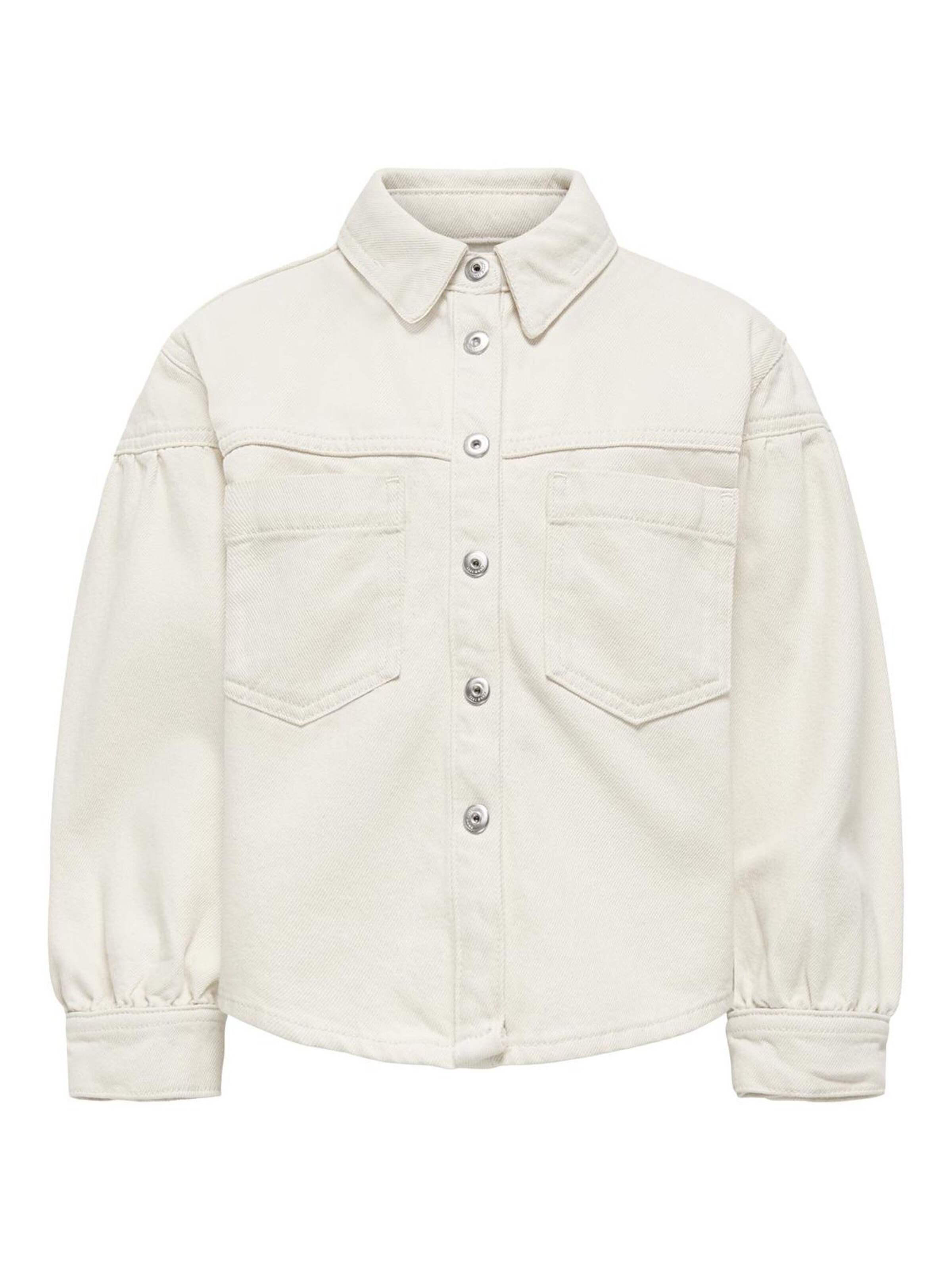 ONLY GIRLS - Chaqueta de entretiempo 'Fly-Away' en blanco: frente