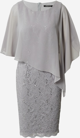 Robe de cocktail SWING en gris : devant