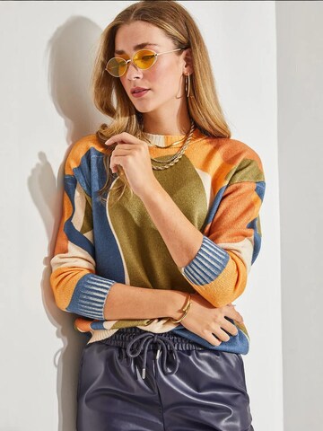Bianco Lucci Sweater in Mixed colors