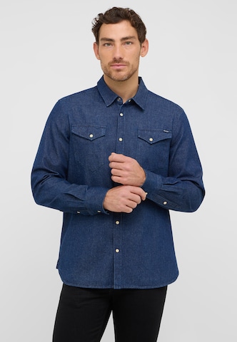 MUSTANG Comfort Fit Hemd 'Style Duver' in Blau