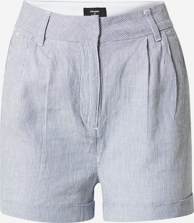 Superdry Pantalon à pince en marine / blanc, Vue avec produit