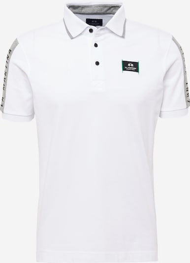 La Martina T-Shirt in grau / schwarz / weiß, Produktansicht