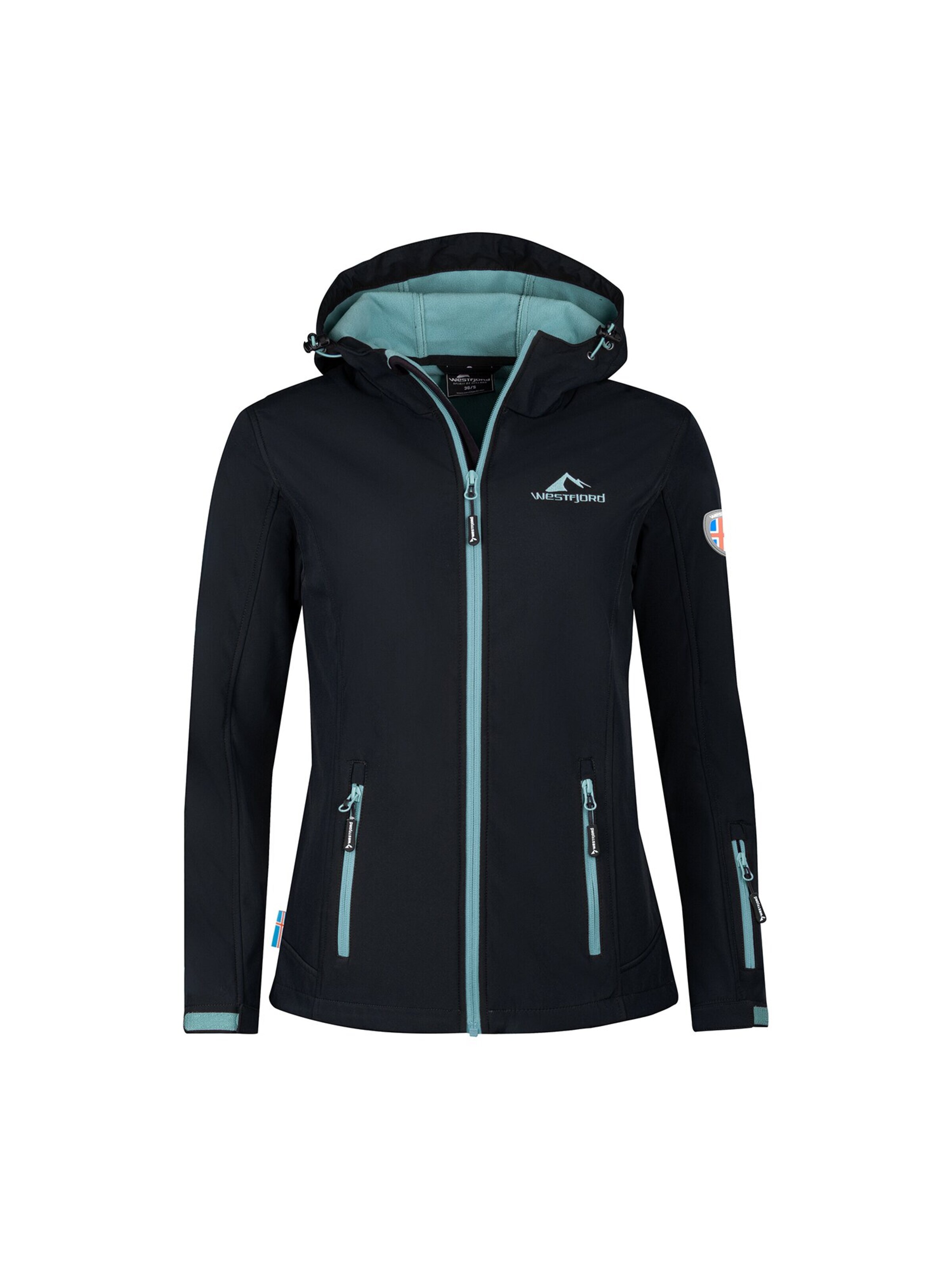 WESTFJORD Outdoor Jacket in Black: front