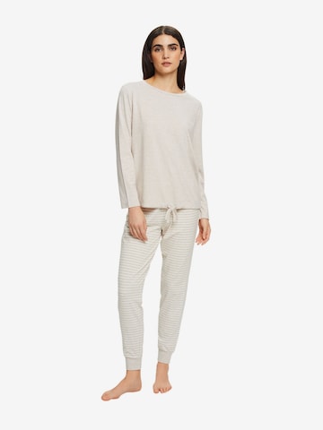 ESPRIT Pajama in Beige: front