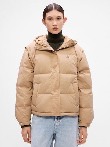 Calvin Klein Jeans Between-season jacket in Brown: front