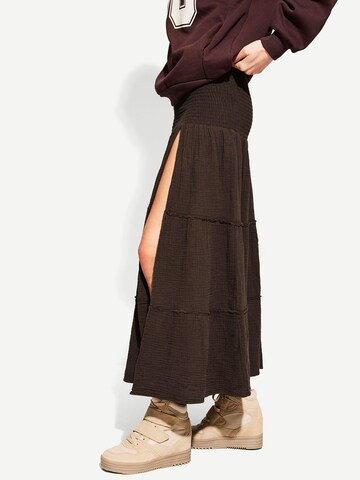 Bershka Skirt in Brown