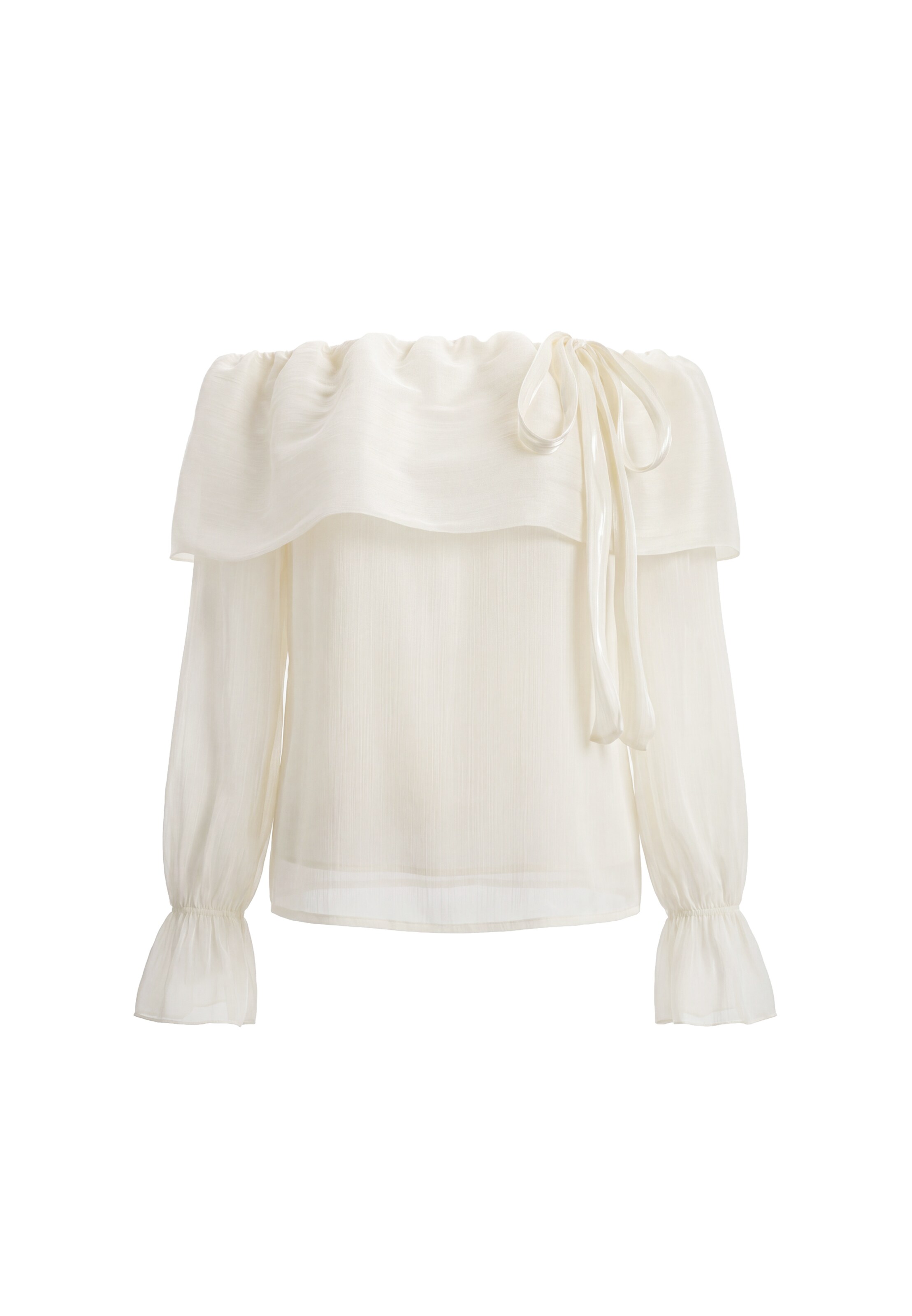 faina Bluse in Beige: Vorderseite