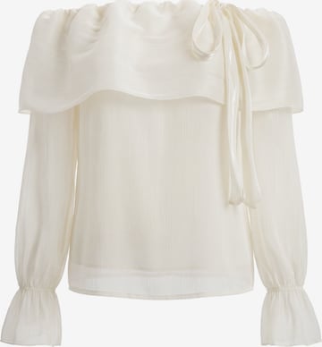 faina Bluse in Beige: Vorderseite