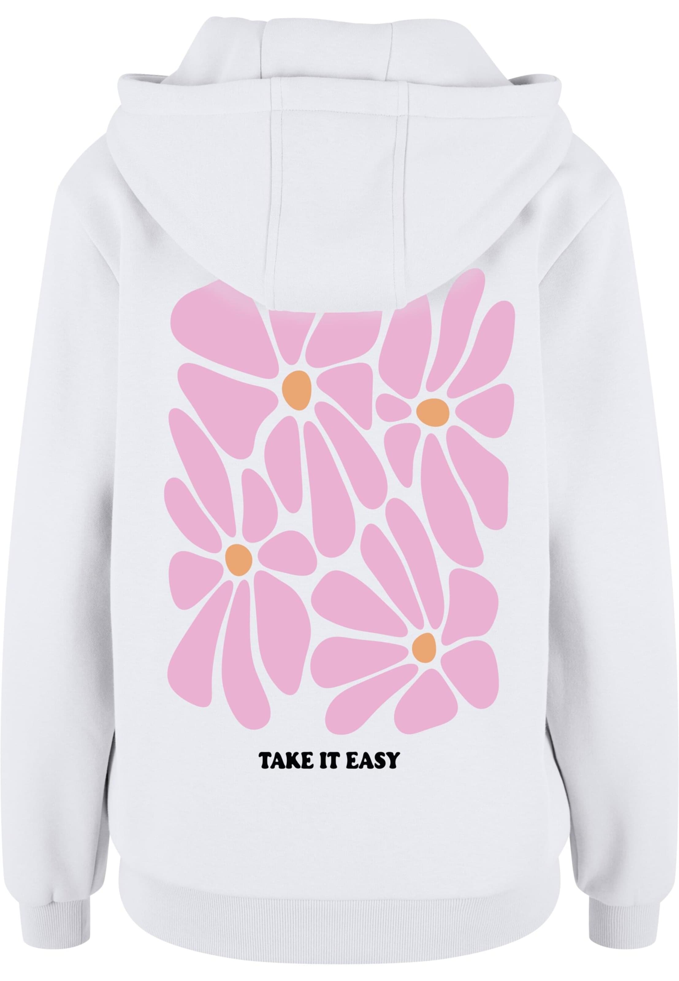 Miss Tee - Sudadera 'Take It Easy' en blanco