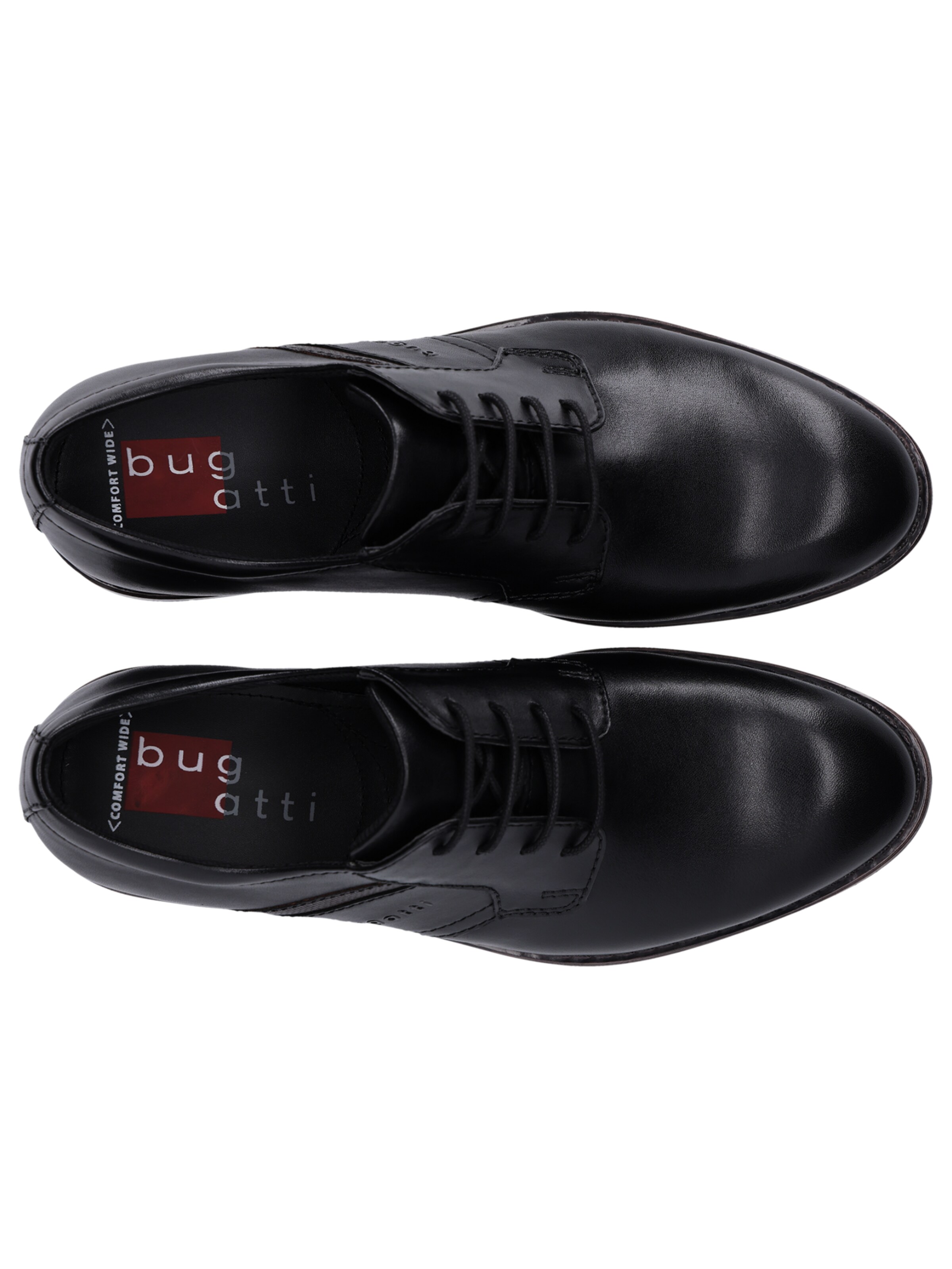 Chaussure à lacets bugatti en noir