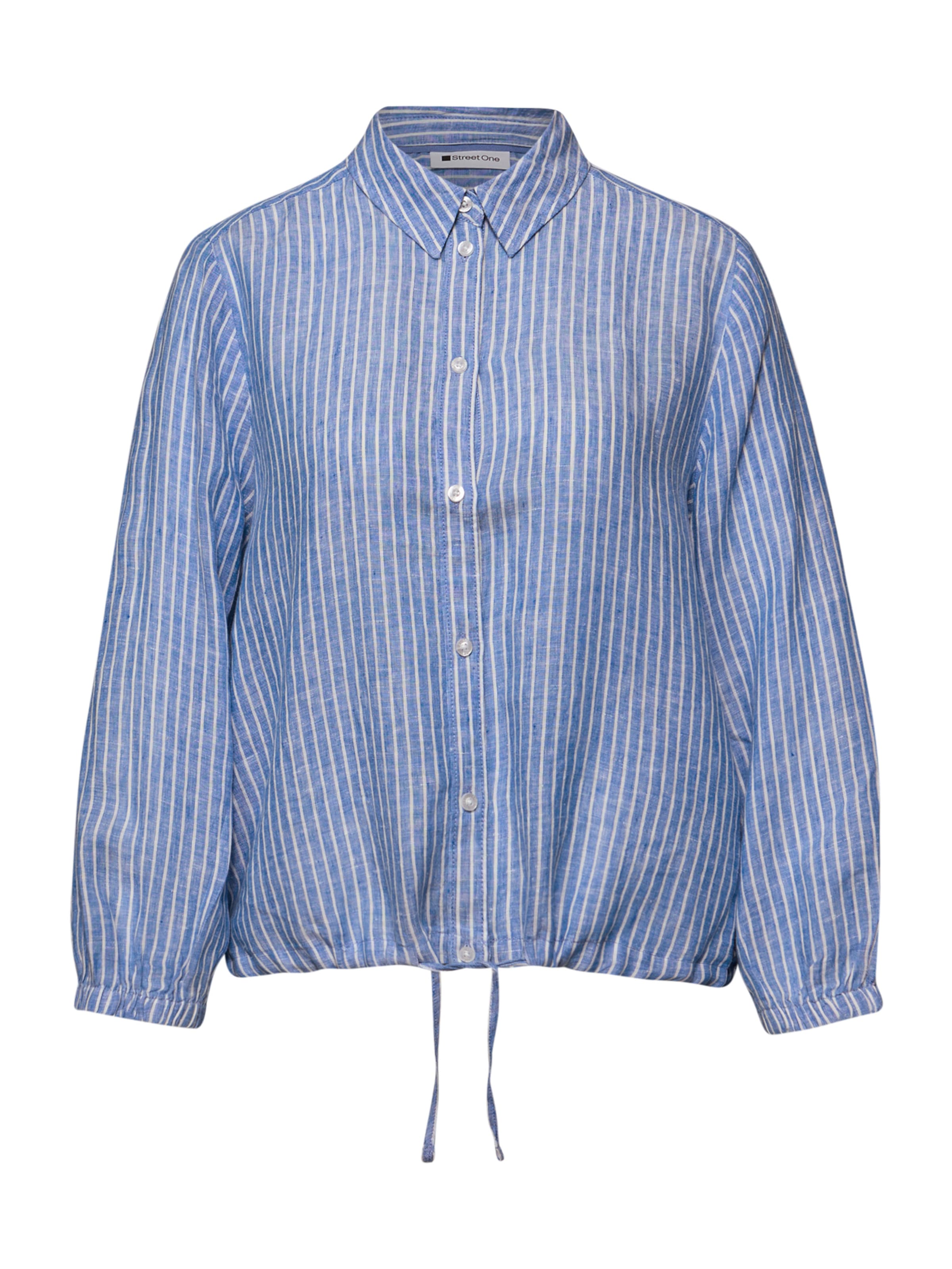 STREET ONE Bluza u plava melange / bijela, Pregled proizvoda