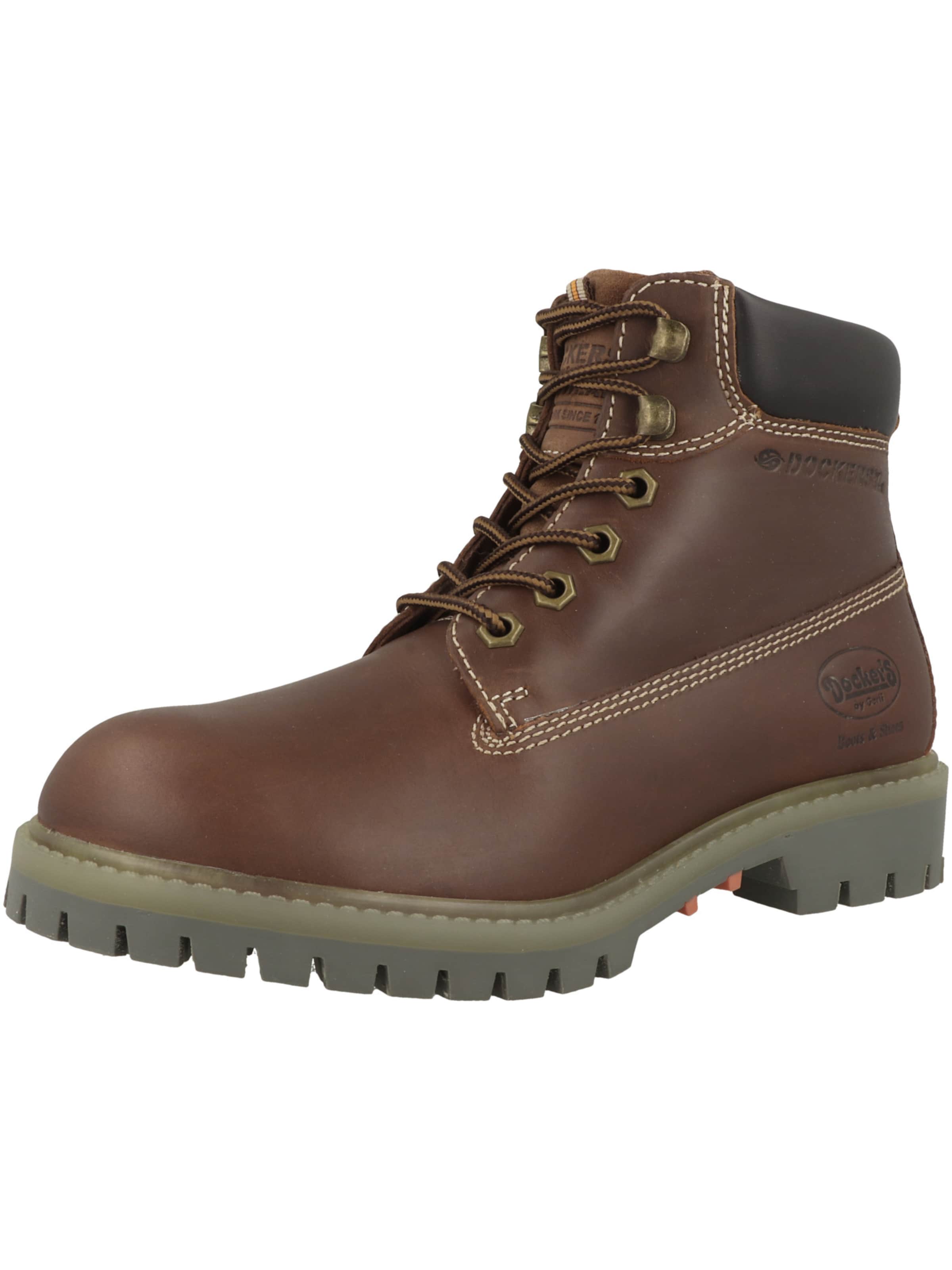 Dockers by Gerli Veterlaarsjes in Bruin: voorkant